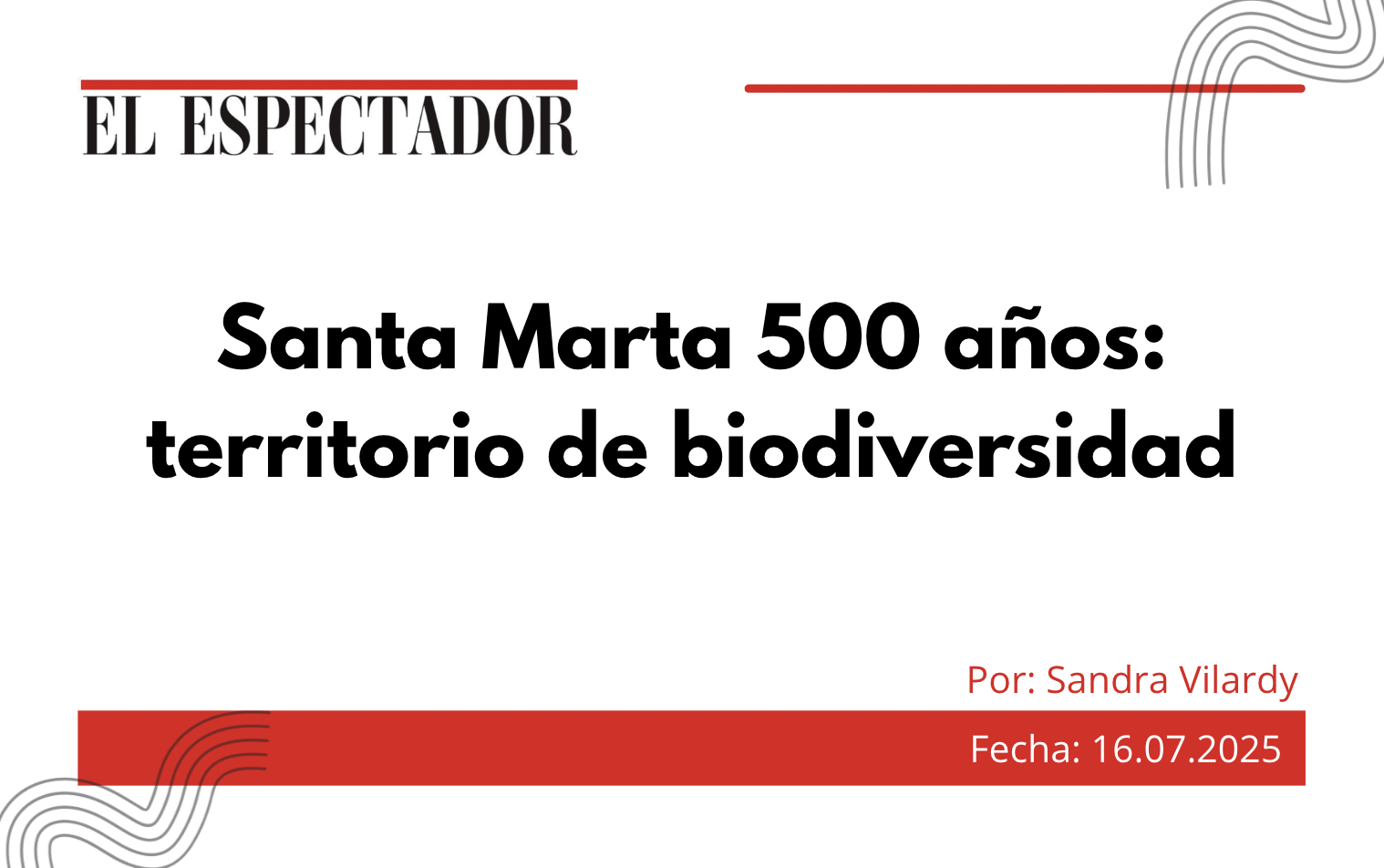 Santa marta 500 anos terirrorio de biodiversidad